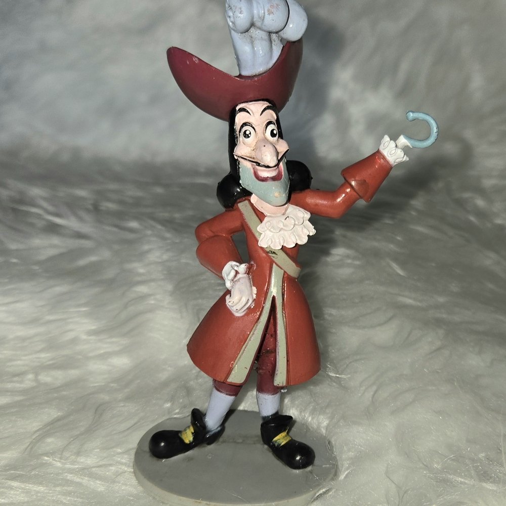 Disney Captain Hook Action Figure - Red and Black Disney Figure